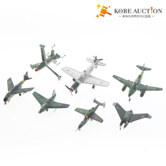 ■ エフトイズ プラモデル 7点セット まとめ売り 1/144 ドイツ軍 戦闘機 HeP He162 Me163C MeP1101 Me262A Do335A フォッケウルフ 完成品