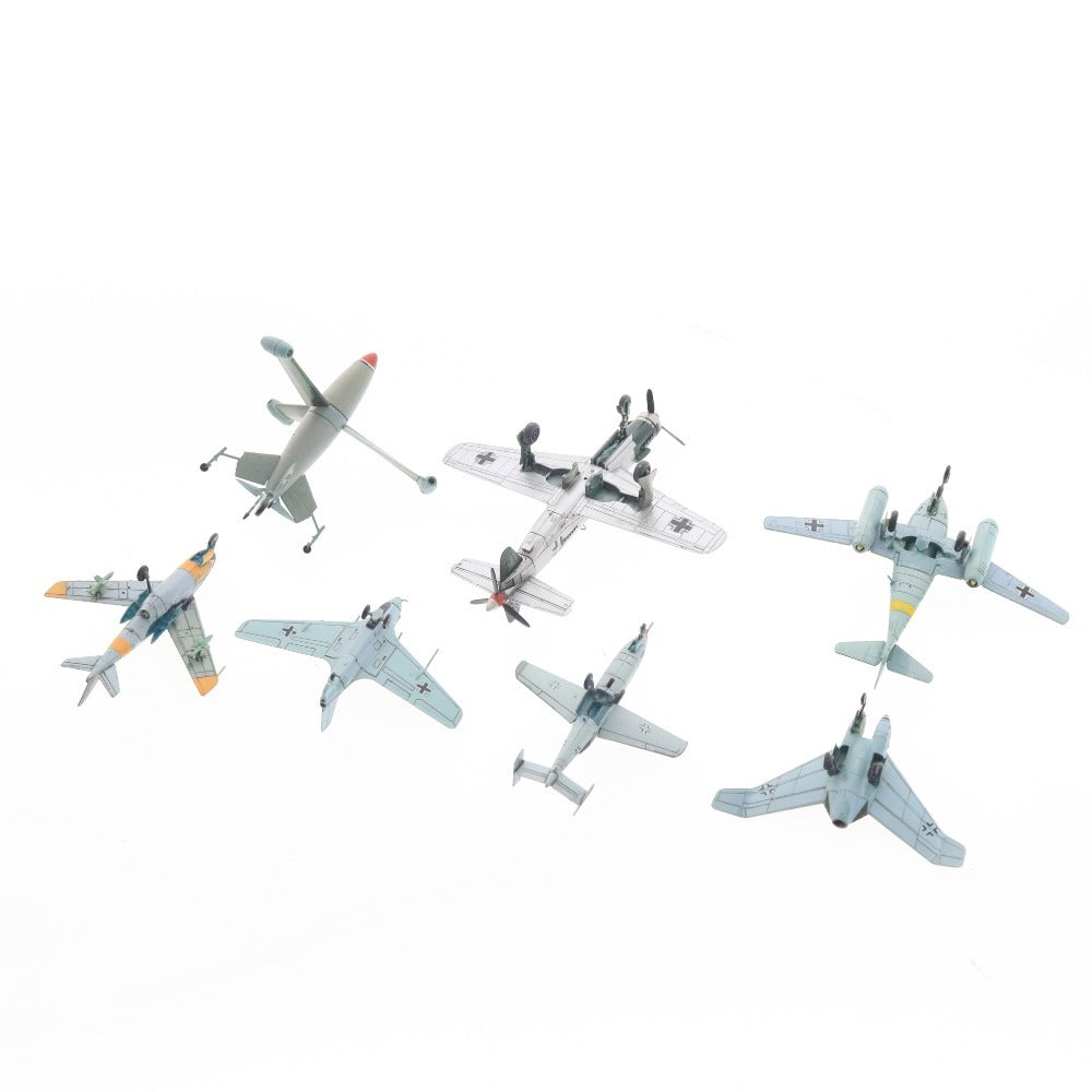■ エフトイズ プラモデル 7点セット まとめ売り 1/144 ドイツ軍 戦闘機 HeP He162 Me163C MeP1101 Me262A Do335A フォッケウルフ 完成品