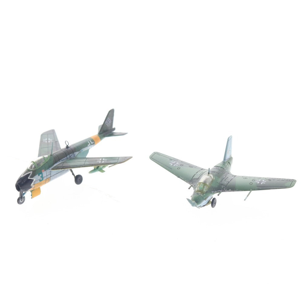 ■ エフトイズ プラモデル 7点セット まとめ売り 1/144 ドイツ軍 戦闘機 HeP He162 Me163C MeP1101 Me262A Do335A フォッケウルフ 完成品