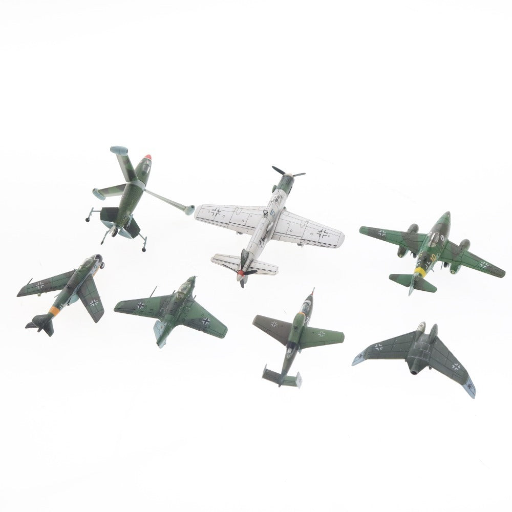 ■ エフトイズ プラモデル 7点セット まとめ売り 1/144 ドイツ軍 戦闘機 HeP He162 Me163C MeP1101 Me262A Do335A フォッケウルフ 完成品