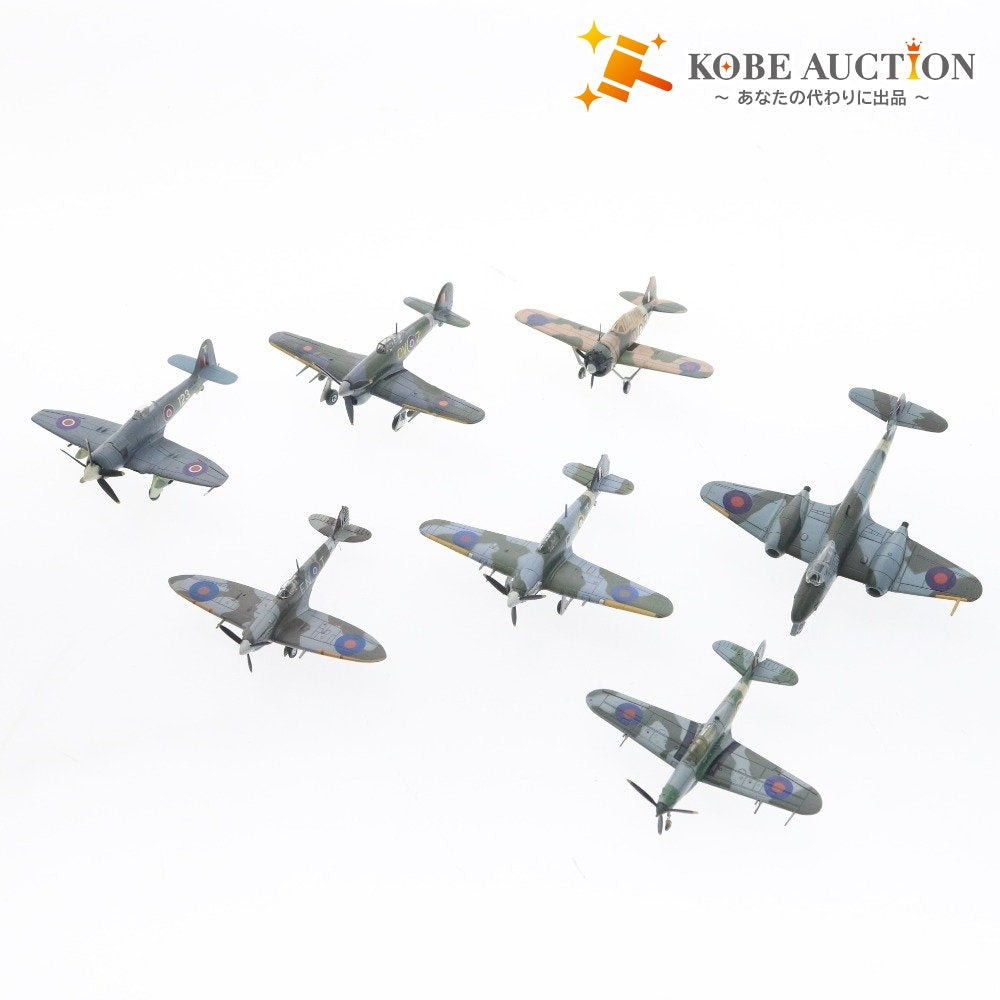 ■ エフトイズ プラモデル 7点セット まとめ売り イギリス軍 戦闘機コレクション B339 P-39Q MK.11C MK.VB MK.IB FB.11 F.1 完成品
