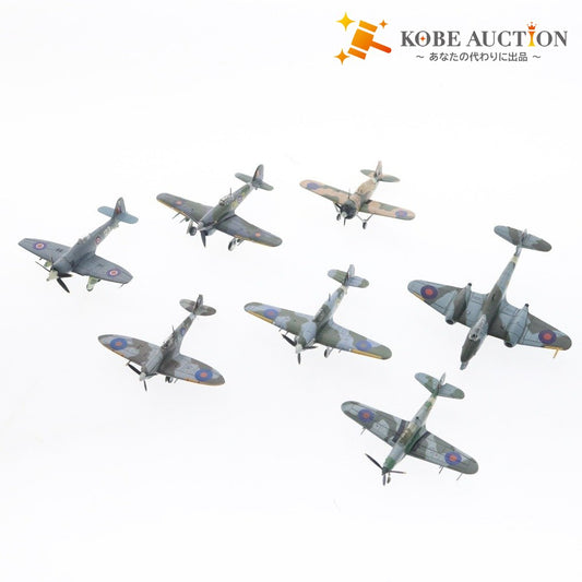 ■ エフトイズ プラモデル 7点セット まとめ売り イギリス軍 戦闘機コレクション B339 P-39Q MK.11C MK.VB MK.IB FB.11 F.1 完成品