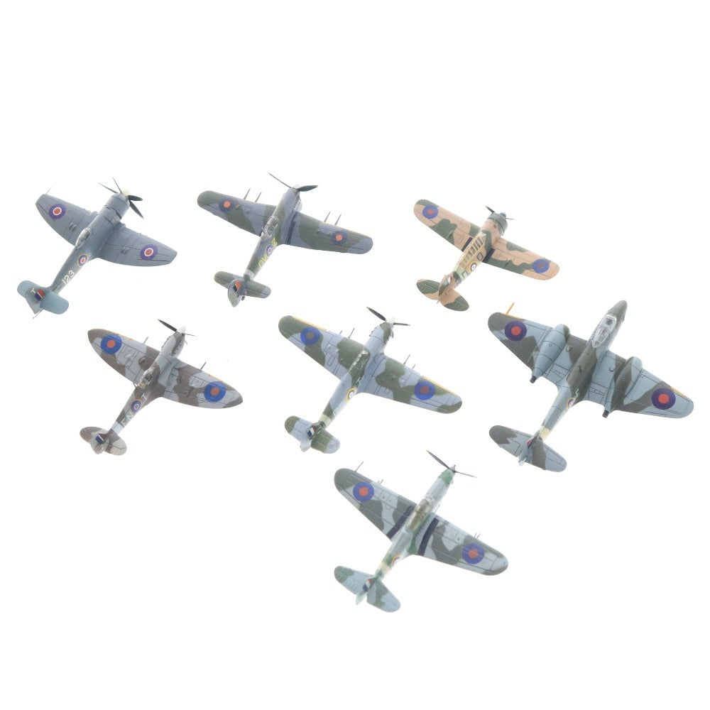 ■ エフトイズ プラモデル 7点セット まとめ売り イギリス軍 戦闘機コレクション B339 P-39Q MK.11C MK.VB MK.IB FB.11 F.1 完成品