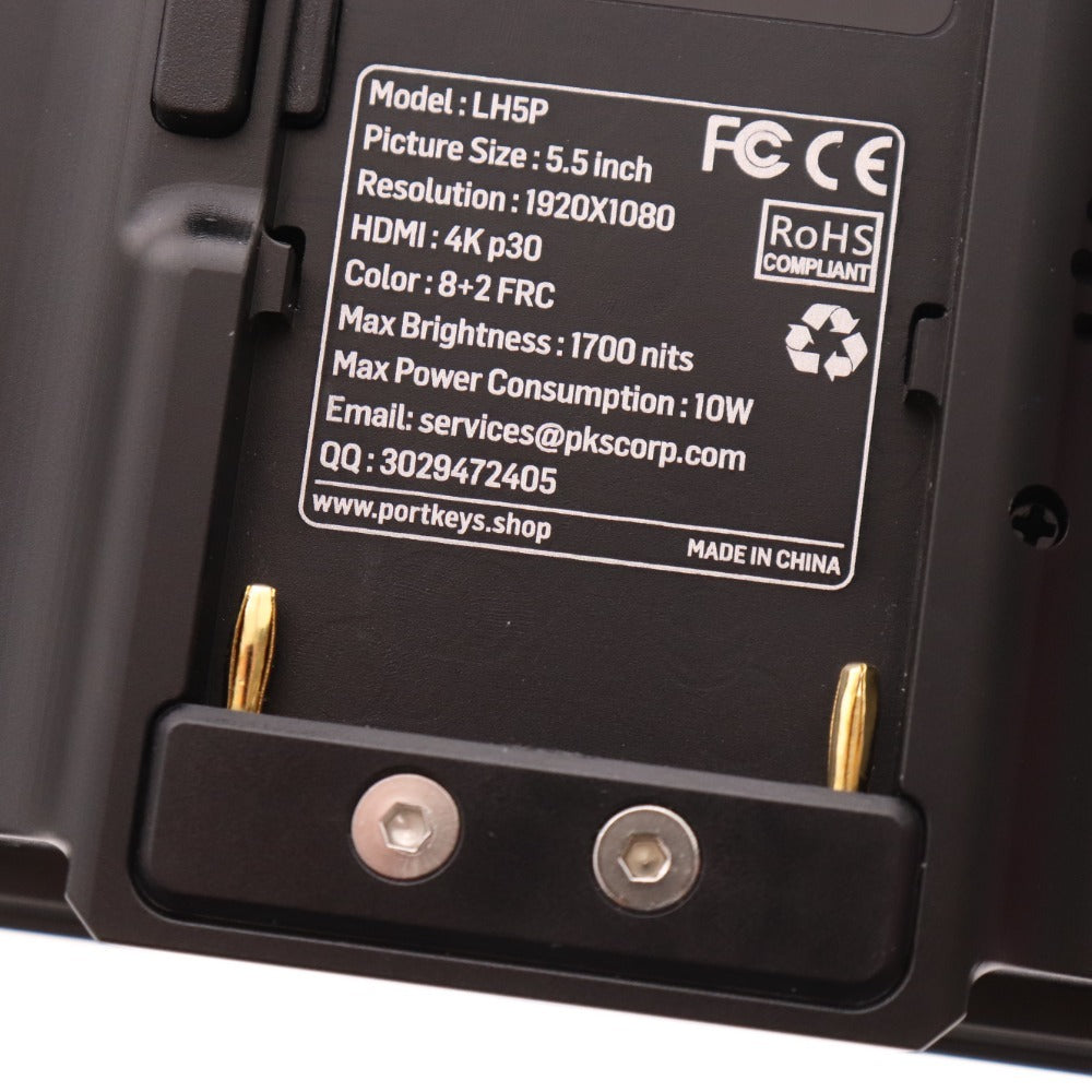 ■ PortKeys モニター用ディスプレイ LH5P 映像カメラ 外付けモニター 付属品付き