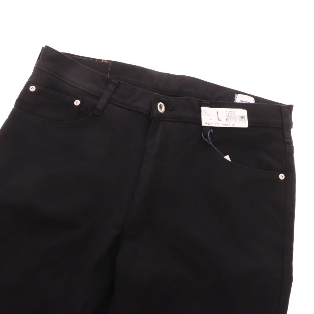 ■ Edwin Jerseys Tapered Pants Bottoms Slim Men's L Black Tag attached Unused