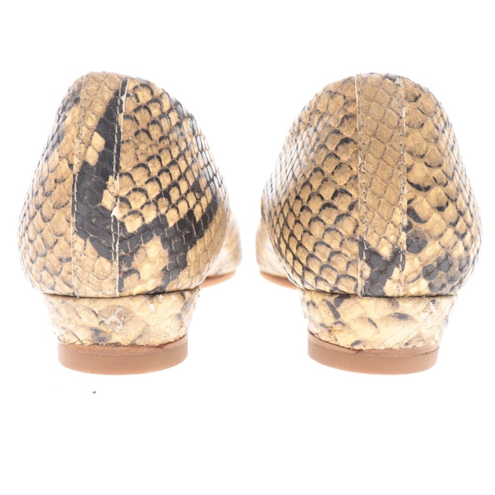 ■ ファビオルスコーニ パンプス フラットシューズ 靴 ローウェッジ ポインテッドトゥ レディース 39 ベージュ系