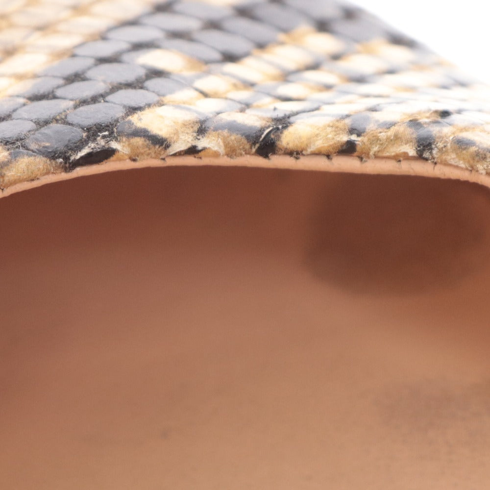 ■ ファビオルスコーニ パンプス フラットシューズ 靴 ローウェッジ ポインテッドトゥ レディース 39 ベージュ系