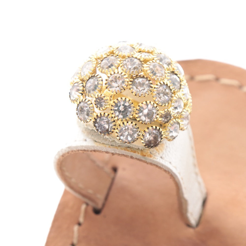 ■ ファビオルスコーニ サンダル シューズ 靴 フラット トング レディース 38 ホワイト