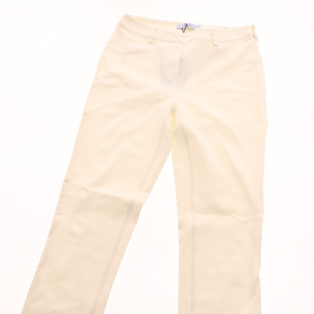 ■ ブルマリン スキニーパンツ ボトムス サイドジップ イタリア製 レディース 40 ホワイト タグ付き 未使用