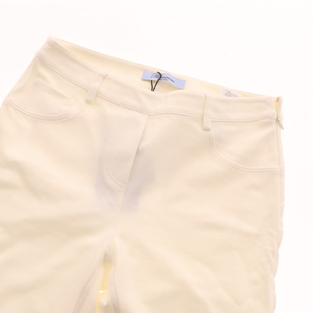 ■ ブルマリン スキニーパンツ ボトムス サイドジップ イタリア製 レディース 40 ホワイト タグ付き 未使用
