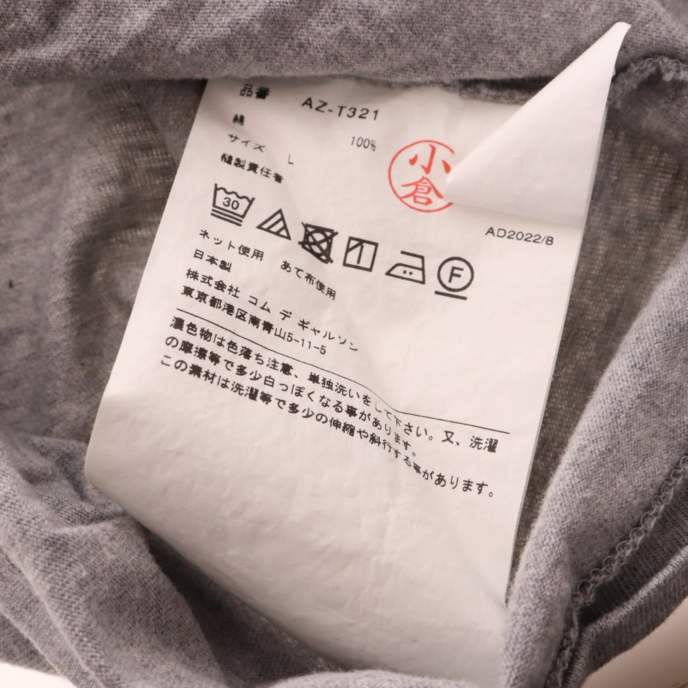 ■ プレイ コムデギャルソン Tシャツ 半袖 AZ-T321 トップス ハート ワッペン レディース L グレー