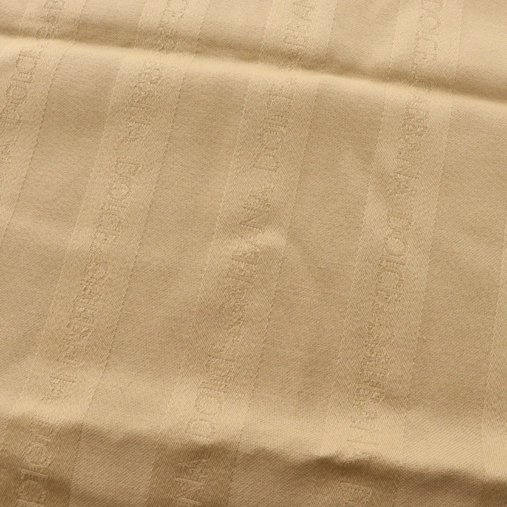 ■ ドルチェ＆ガッバーナ ストール マフラー ロゴ ウール フリンジ レディース ブラウン系 タグ付き 未使用