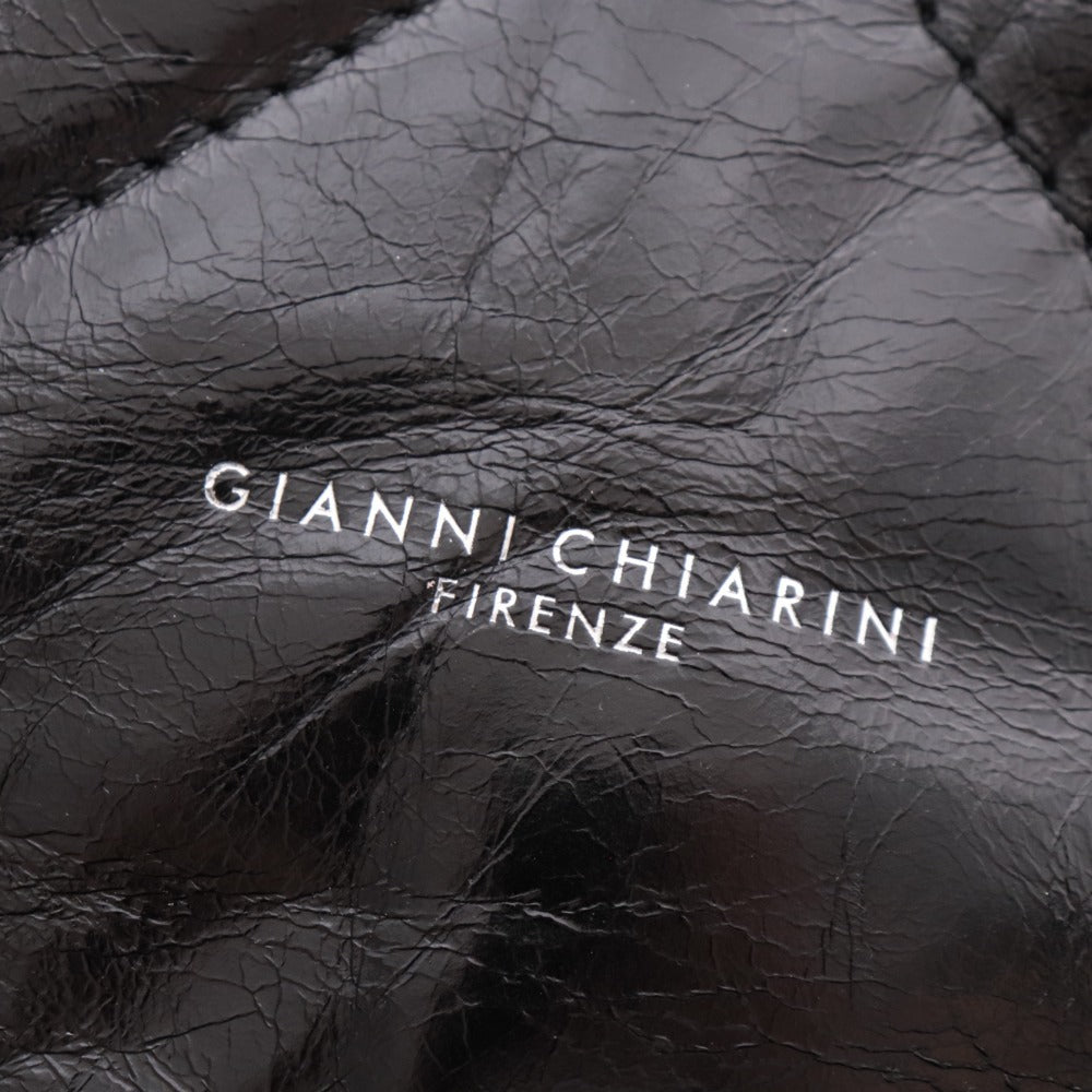 ■ ジャンニ キャリー二 トートバッグ ショルダー 鞄 レディース ブラック タグ付き 袋付き 未使用