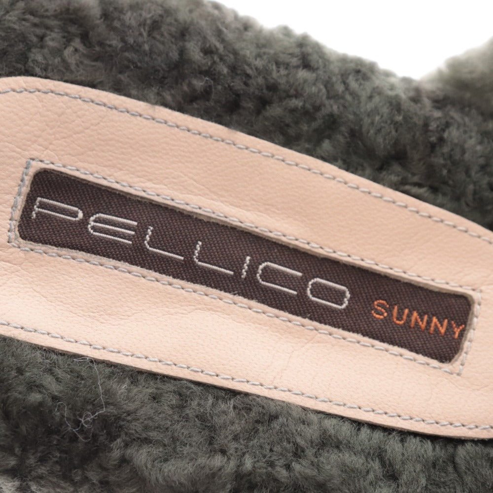 ■ ペリーコサニー クロスサンダル シューズ 靴 ファー 厚底 レディース 38 カーキ系