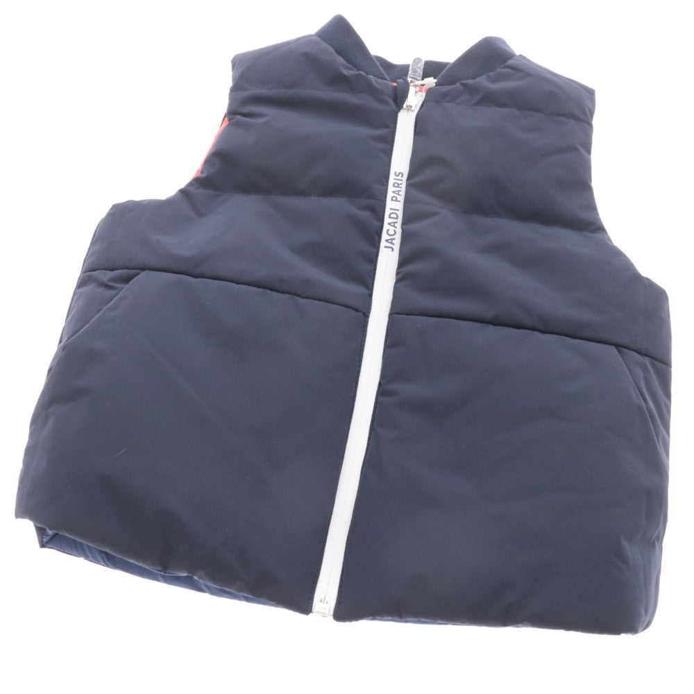 ■ Jacadi Down Vest Outerwear Reversible Kids 96cm Navy Tricolor With tags Unused