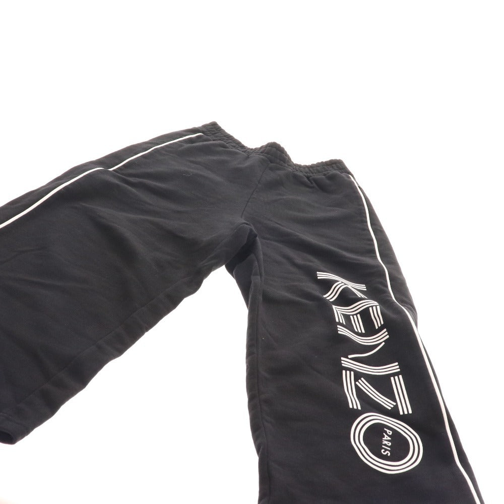 ■ Kenzo sweatpants bottoms with logo and side lines, men's, S, black