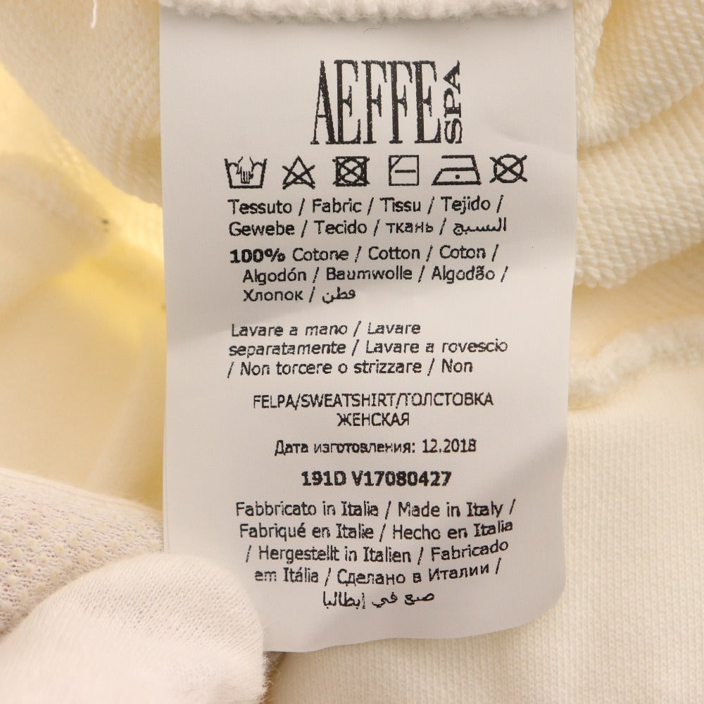 ■ Moschino hoodie top logo bear embroidery hoodie cotton women's white