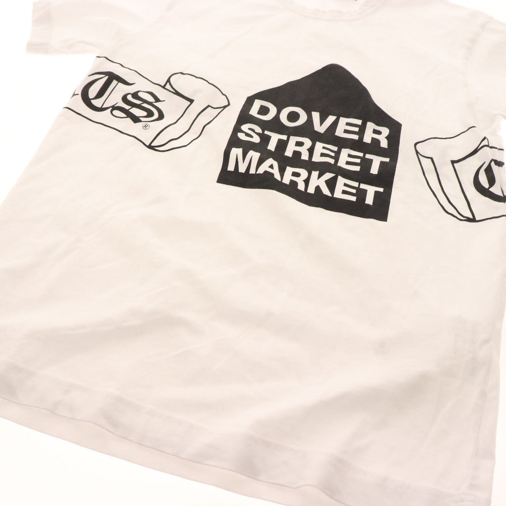 ■ Comme des Garcons T-shirt, short sleeves, top, cotton, DOVER STREET MARKET print, women's, S, white