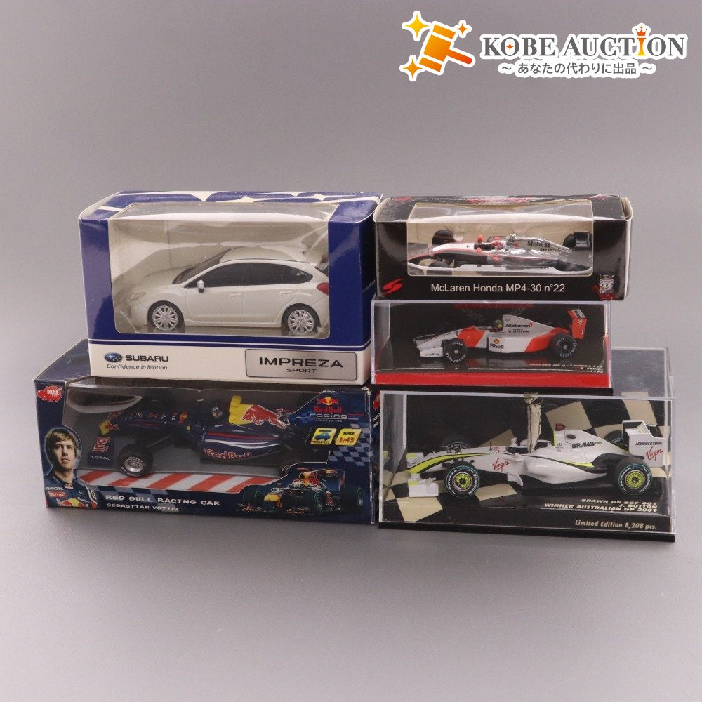 ■ ミニチャンプス 等 ミニカー 5点セット まとめ売り ジェンソン バトン ブラウンGP BGP 001 マクラーレン レッドブル 等