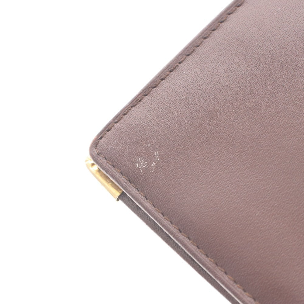 ■ Cartier Must Line Bifold Wallet with Gold Hardware, Men's and Women's, Bordeaux
