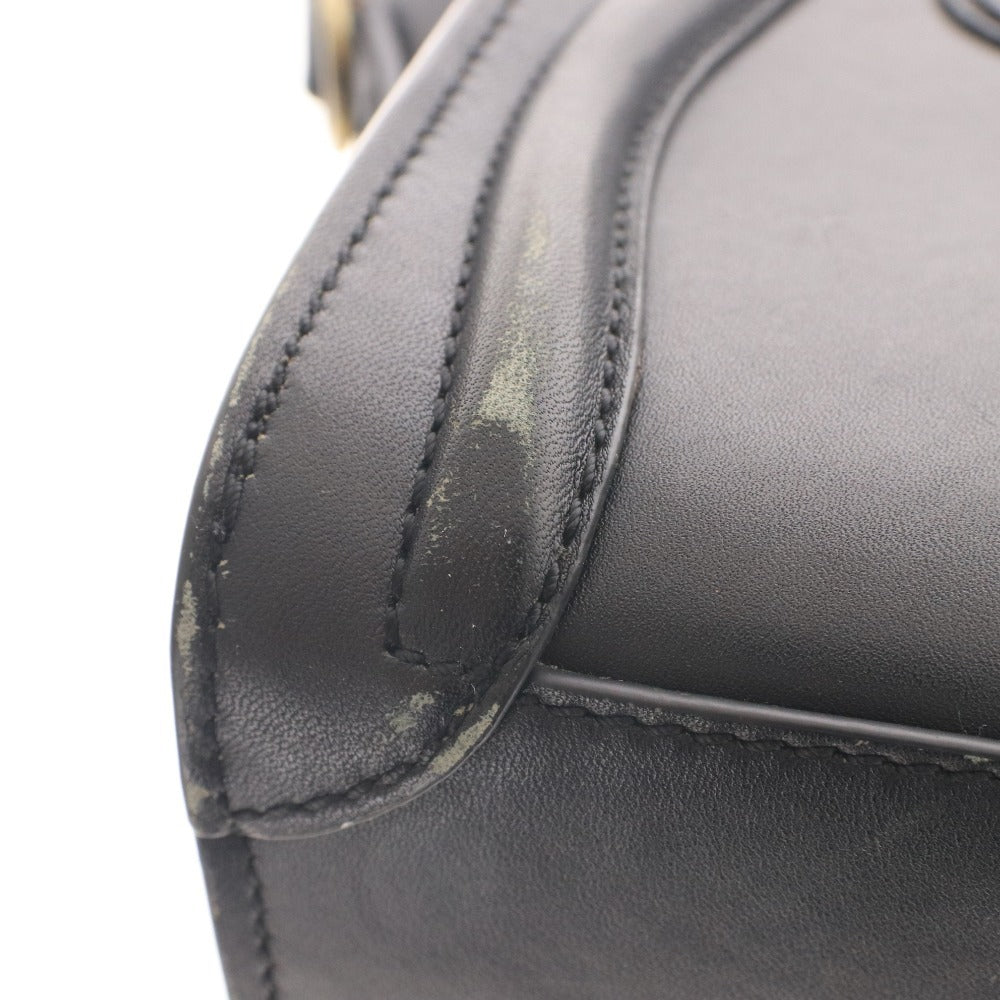 Celine Luggage Nano Shopper Handbag with Zipper closure, Women's, Black