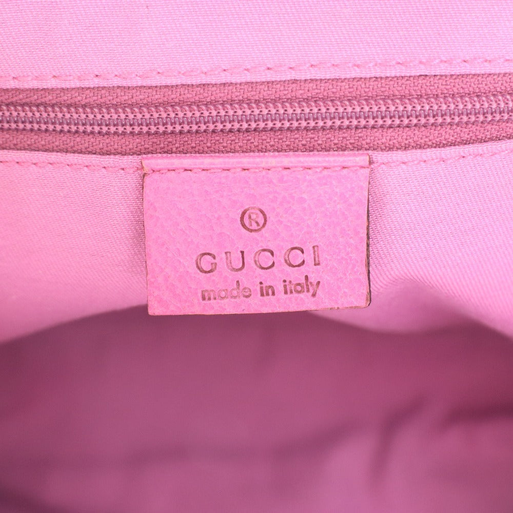 ■ Gucci Abbey GG Canvas Tote Bag 130739, Open Zipper Pocket, Made in Italy, Women's, Beige and Pink
