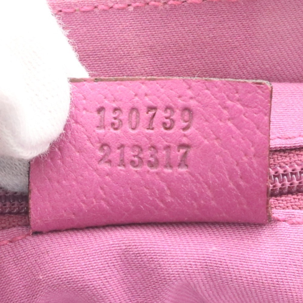 ■ Gucci Abbey GG Canvas Tote Bag 130739, Open Zipper Pocket, Made in Italy, Women's, Beige and Pink