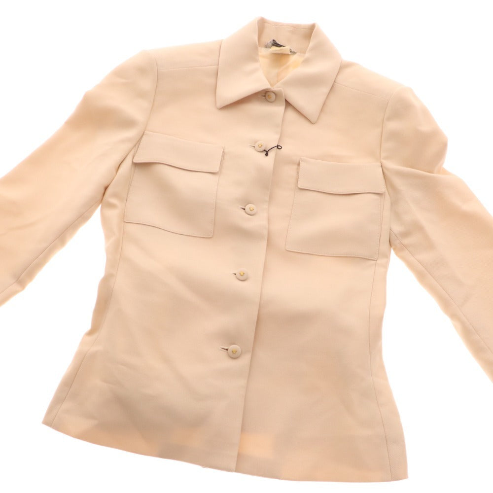 ■ ジャン二ヴェルサーチェ セットアップ スーツ パンツ レディース 38 ベージュ 付属品付き タグ付き 未使用