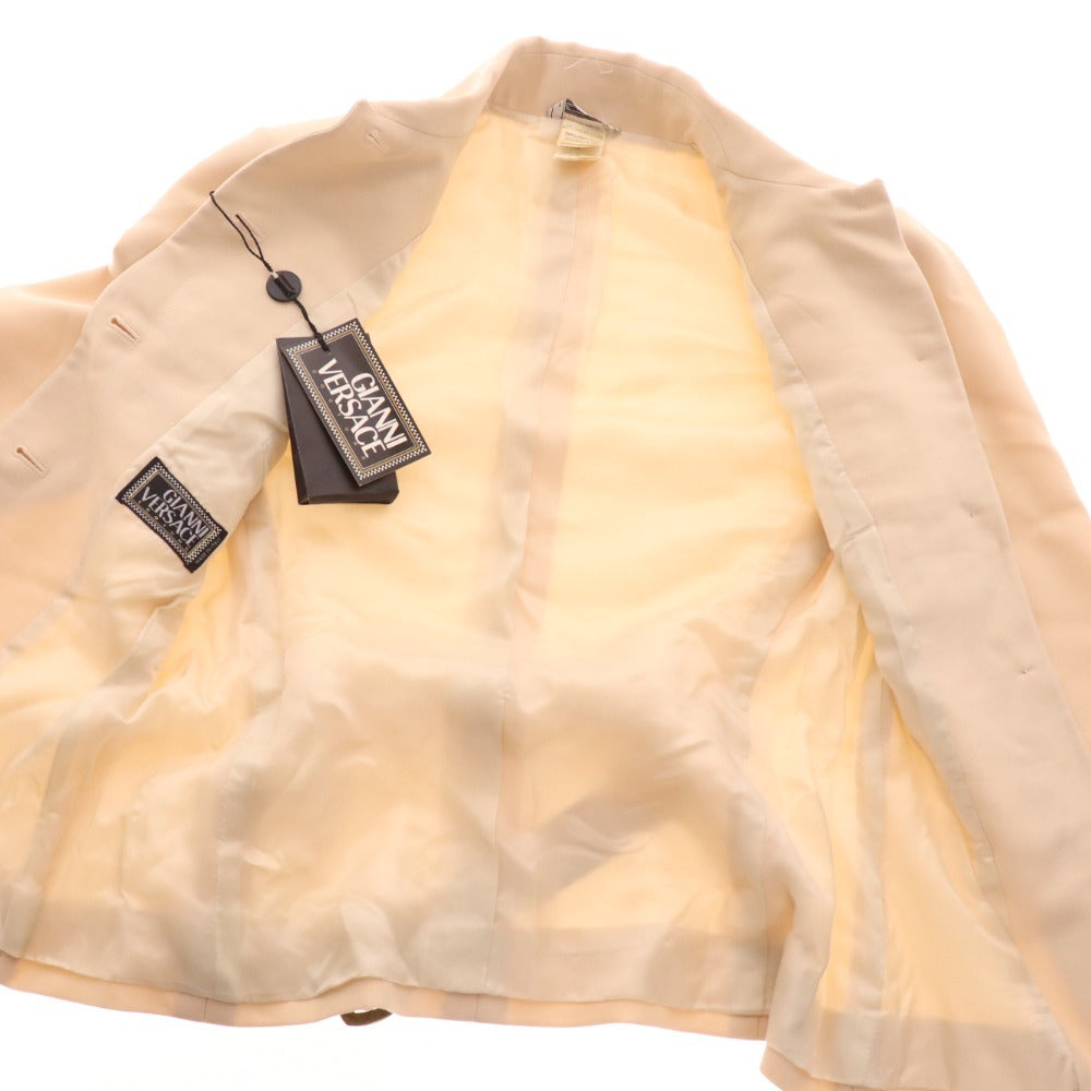 ■ ジャン二ヴェルサーチェ セットアップ スーツ パンツ レディース 38 ベージュ 付属品付き タグ付き 未使用