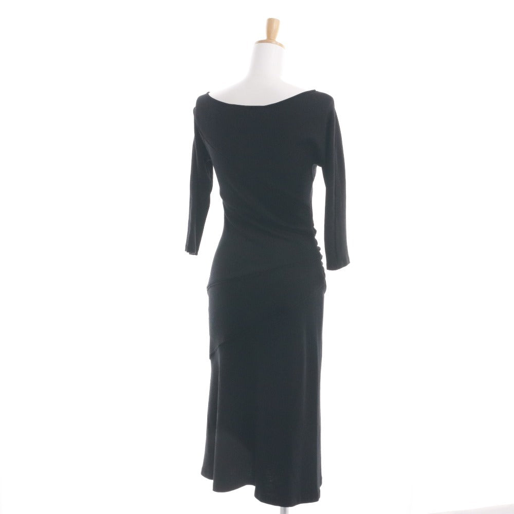■ DIANE von FURSTENBERG ダイアンフォンファステンバーグ ワンピース トップス ボトムス 無地 レディース M ブラック