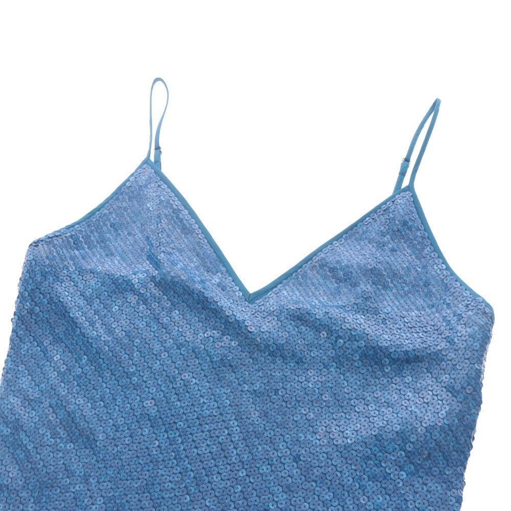 ■ Diane von Furstenberg ドレス ノースリーブ トップス Havita スパンコール スリップ パーティー レディース 4(M相当) ロイヤルブルー