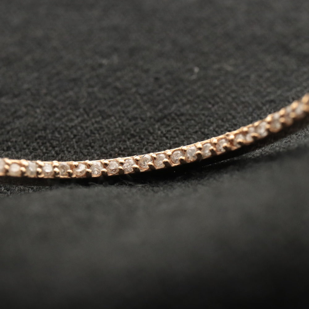 ■ VERITE ベリテ フープピアス 片耳のみ メレダイヤモンド K18 金 0.50ct 総重量3.52g 全長3.4cm ゴールド色 エルメス/小物入れ付き