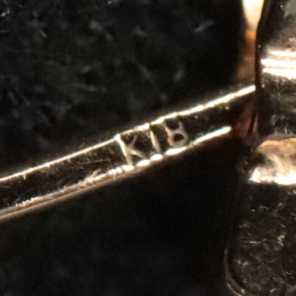 ■ VERITE ベリテ フープピアス 片耳のみ メレダイヤモンド K18 金 0.50ct 総重量3.52g 全長3.4cm ゴールド色 エルメス/小物入れ付き