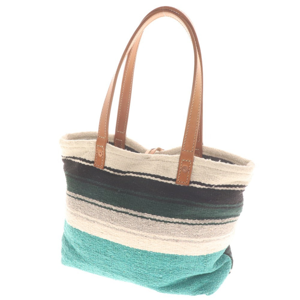 ■ クランキーエイチバード トートバッグ ショルダーバッグ バッグ 鞄 麻 レザー レディース グリーン グレー ホワイト