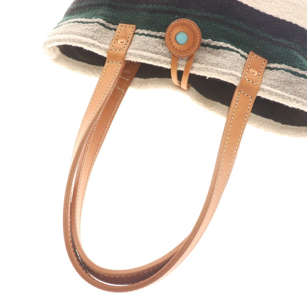 ■ クランキーエイチバード トートバッグ ショルダーバッグ バッグ 鞄 麻 レザー レディース グリーン グレー ホワイト