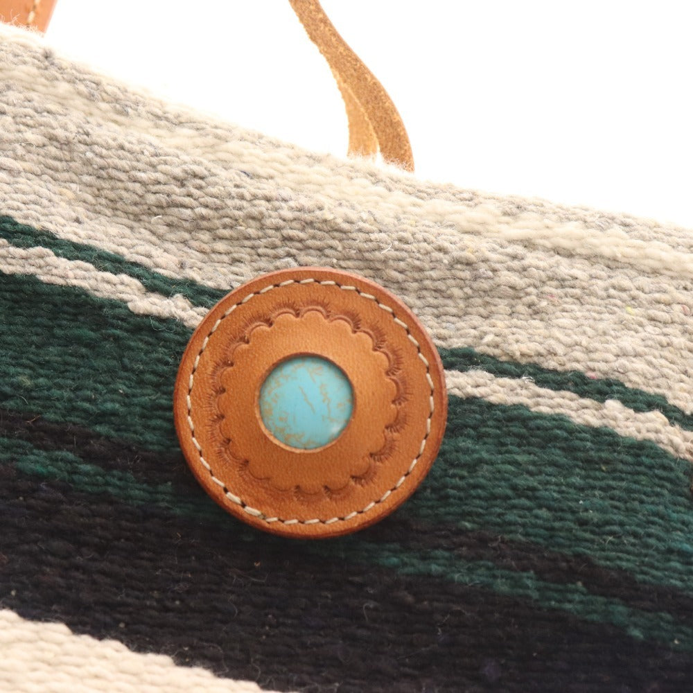 ■ クランキーエイチバード トートバッグ ショルダーバッグ バッグ 鞄 麻 レザー レディース グリーン グレー ホワイト