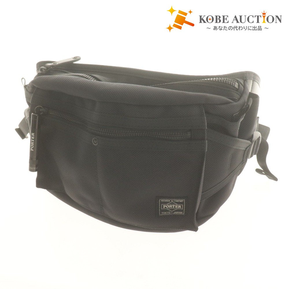 Porter Heat Waist Bag (703-06978) - Made in Japan by Yoshida Kaban. Available in black for men and women. Includes accessories.