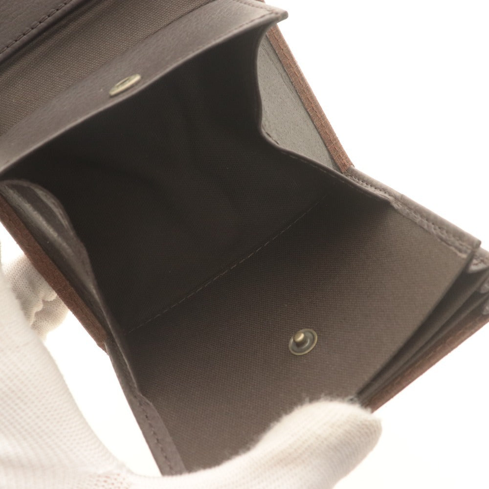 ■ m+ エムピウ 二つ折り財布 ミッレフォッリエ2 クアドレッティ イタリア製タンニン鞣し革 日本製 メンズ レディース ブラウン 箱付き