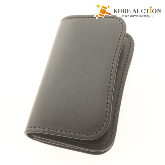 Wildswans General Saddle Pull-Up Business Card Case, Made in Japan, Men's, Black, Box Included, Unused