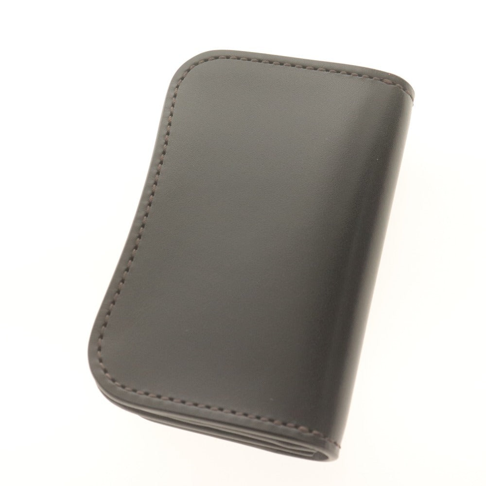Wildswans General Saddle Pull-Up Business Card Case, Made in Japan, Men's, Black, Box Included, Unused