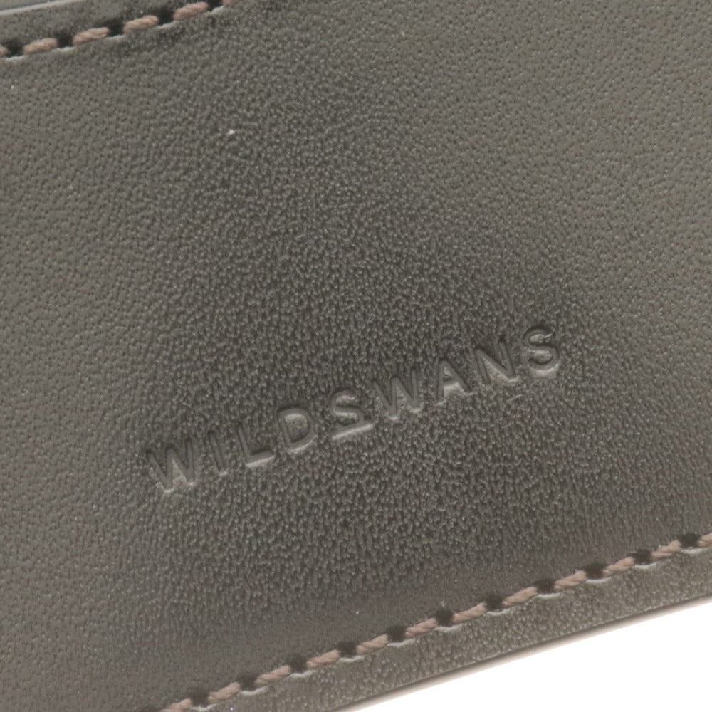 Wildswans General Saddle Pull-Up Business Card Case, Made in Japan, Men's, Black, Box Included, Unused