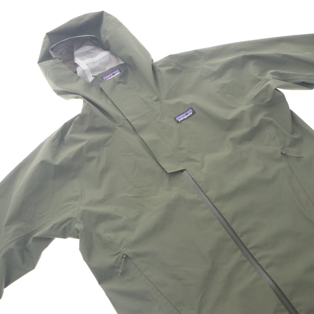 ■ Patagonia Jacket Outerwear Zipper Pockets Hood Men's M Khaki
