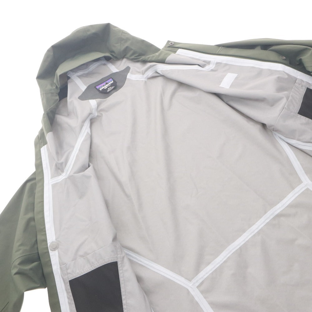■ Patagonia Jacket Outerwear Zipper Pockets Hood Men's M Khaki