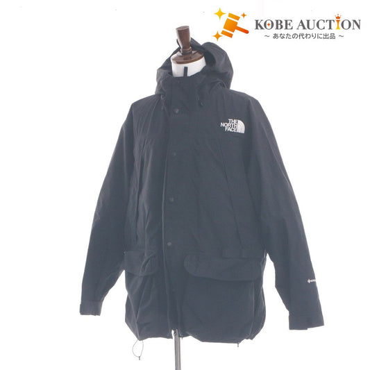 ■ THE NORTH FACE ノースフェイス ジャケット アウター CRストレージ ファスナー ポケット フード メンズ XL ブラック