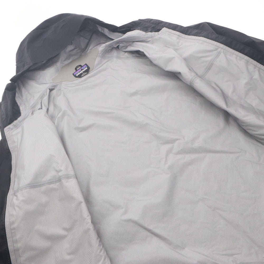 ■ Patagonia Jacket Shell Outerwear Zipper Pockets Hood Men's L Black