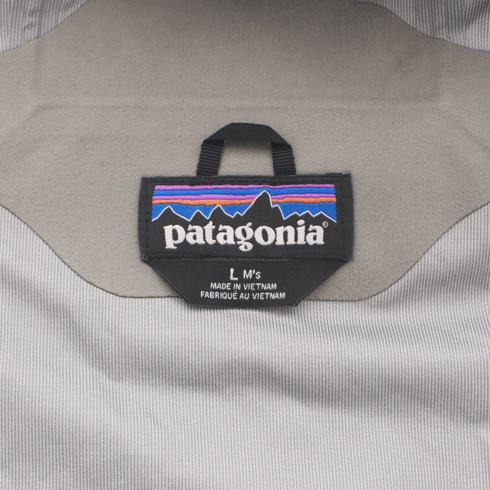 ■ Patagonia Jacket Shell Outerwear Zipper Pockets Hood Men's L Black