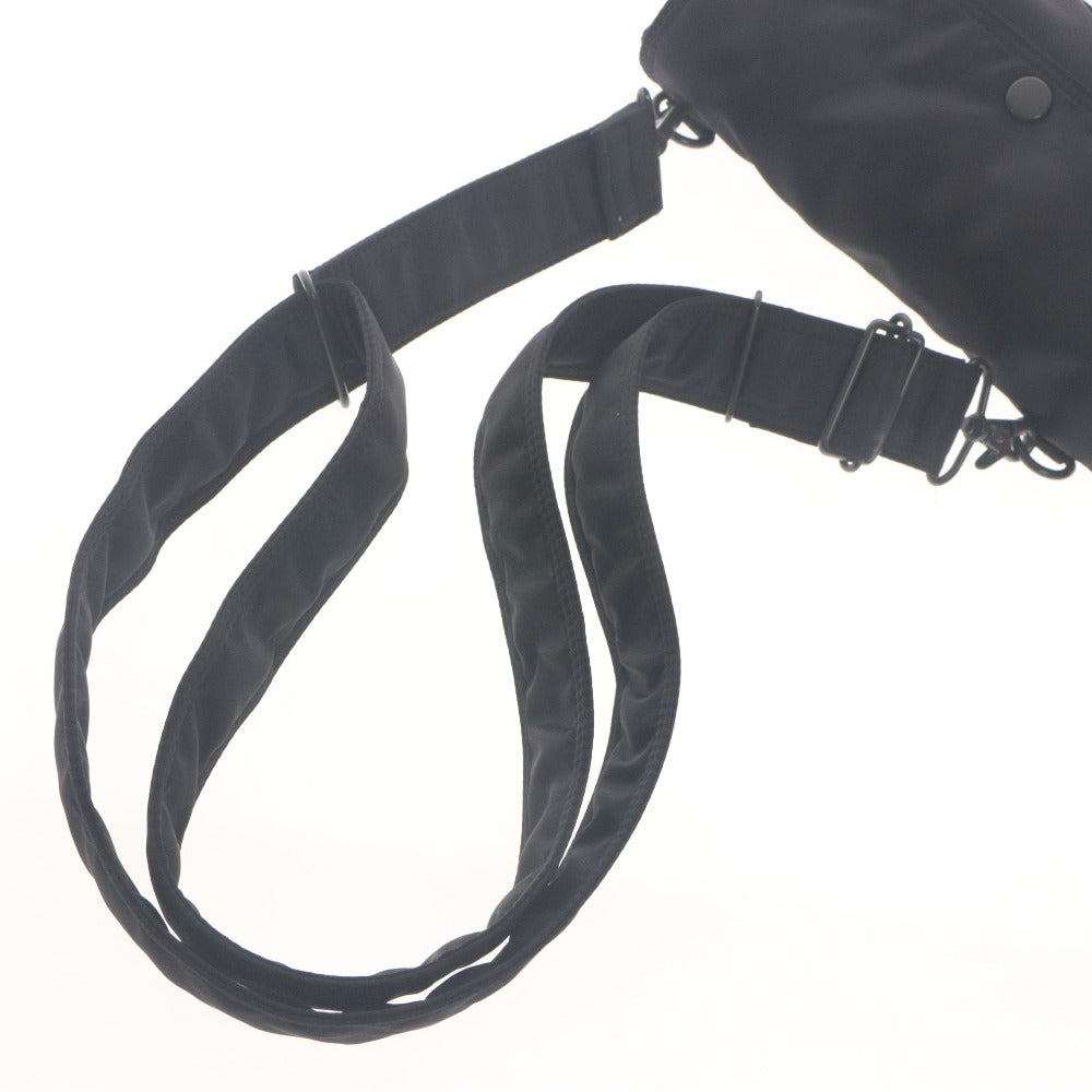 ■ PORTER Shoulder Bag Button Zipper Pockets Made in Japan Men's Black Orange With Bag