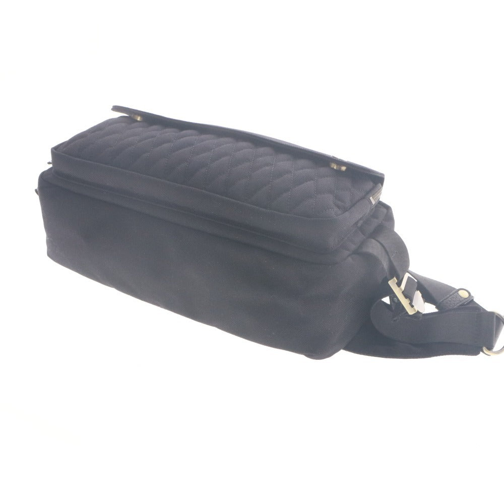 ■ DLMS Shoulder Bag Body Bag Zipper Pocket Crossbody Men's Black Unused