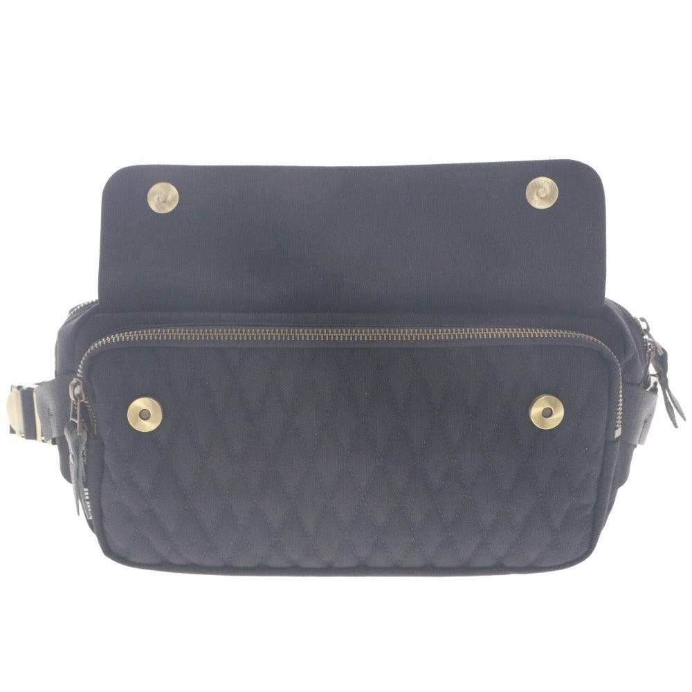 ■ DLMS Shoulder Bag Body Bag Zipper Pocket Crossbody Men's Black Unused