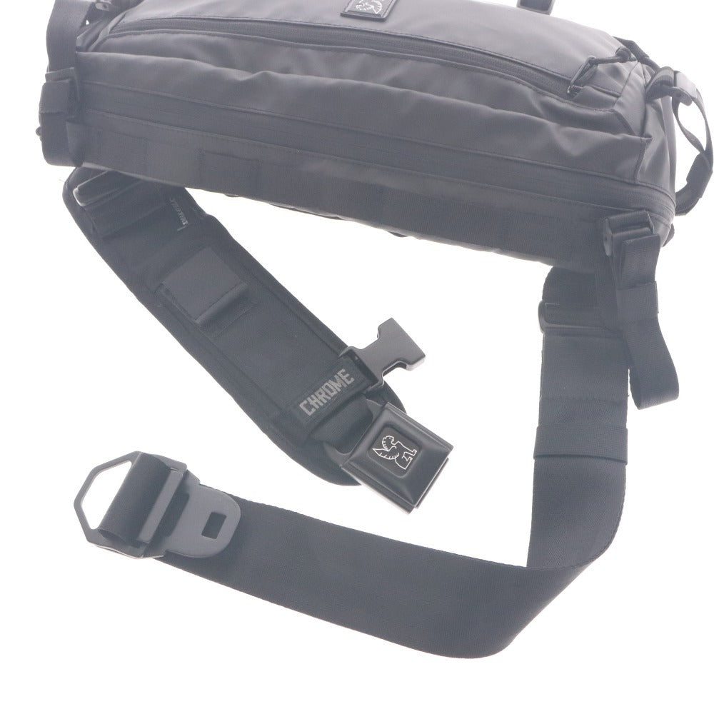 ■ MAKAVELIC x CHROME Collaboration Sling Bag e-Kadet Waterproof Frame Bag Men's Black Unused